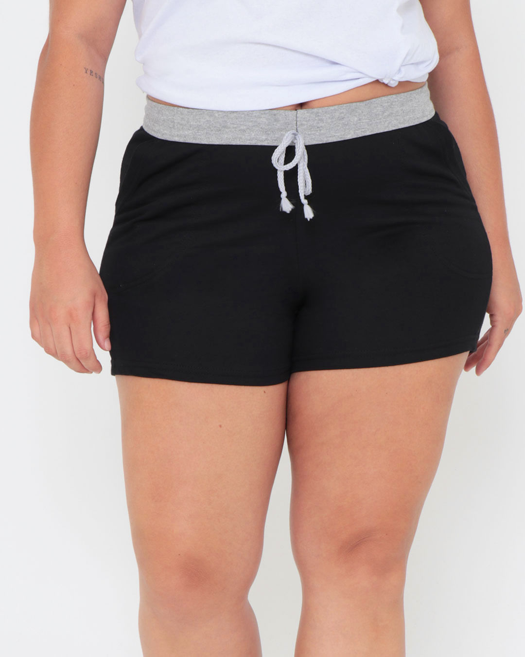 Shorts-1740-Moletinho-Liso---Preto