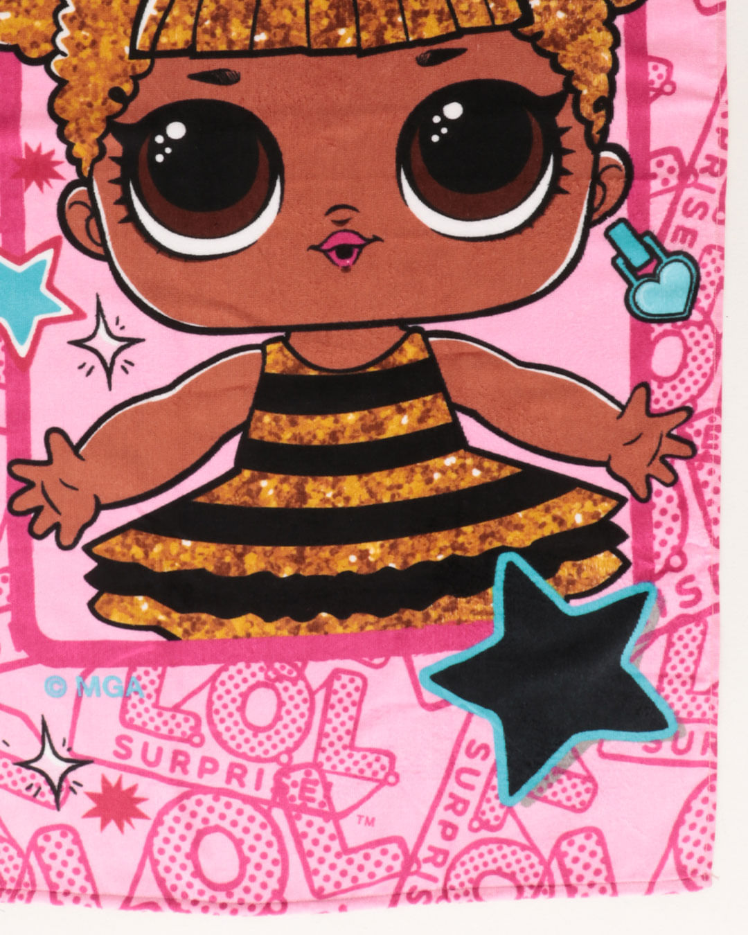 Toalha-Bh-Veludo-70x130-Lol-Fierce---Rosa-Claro