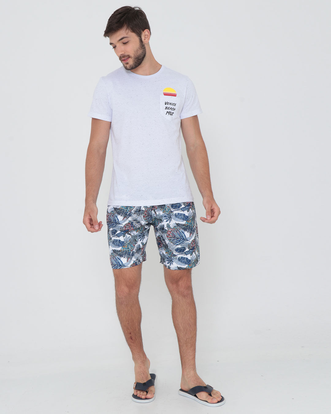 Bermuda-2380-Cos-Elastico---Branco-Floral