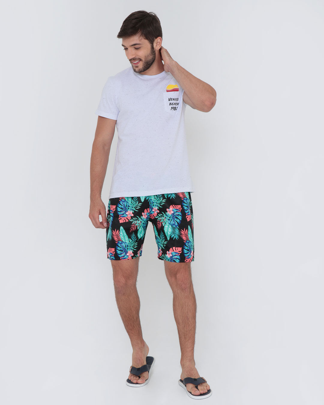 Bermuda-2380-Cos-Elastico---Preto-Floral
