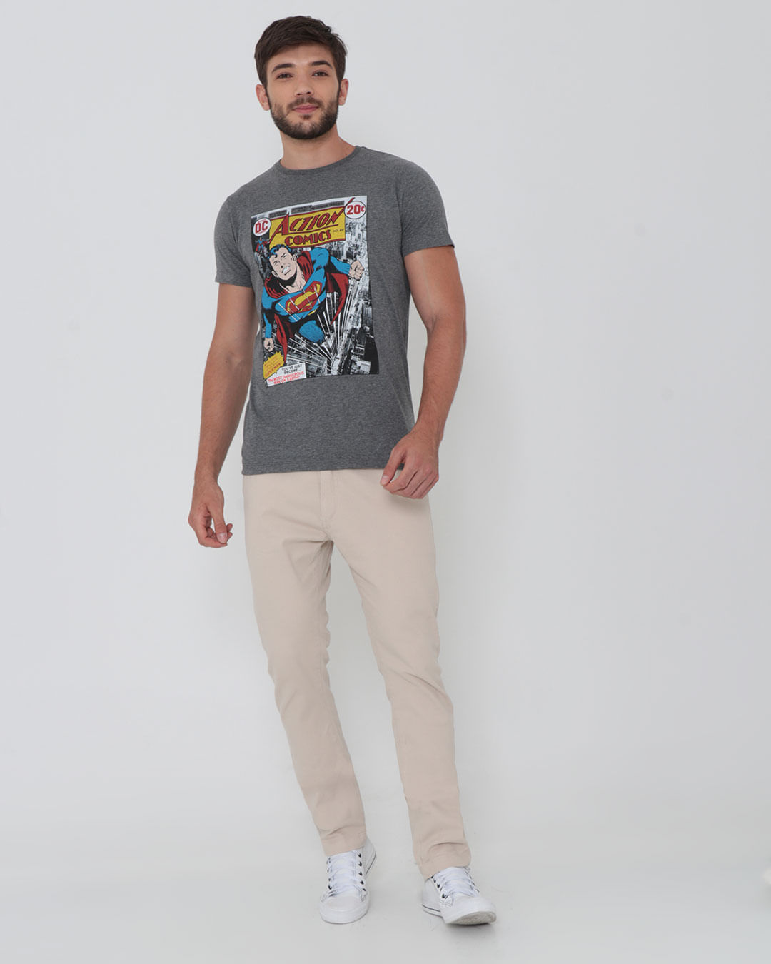 Camiseta-Wm020142-Superman---Cinza-Escuro