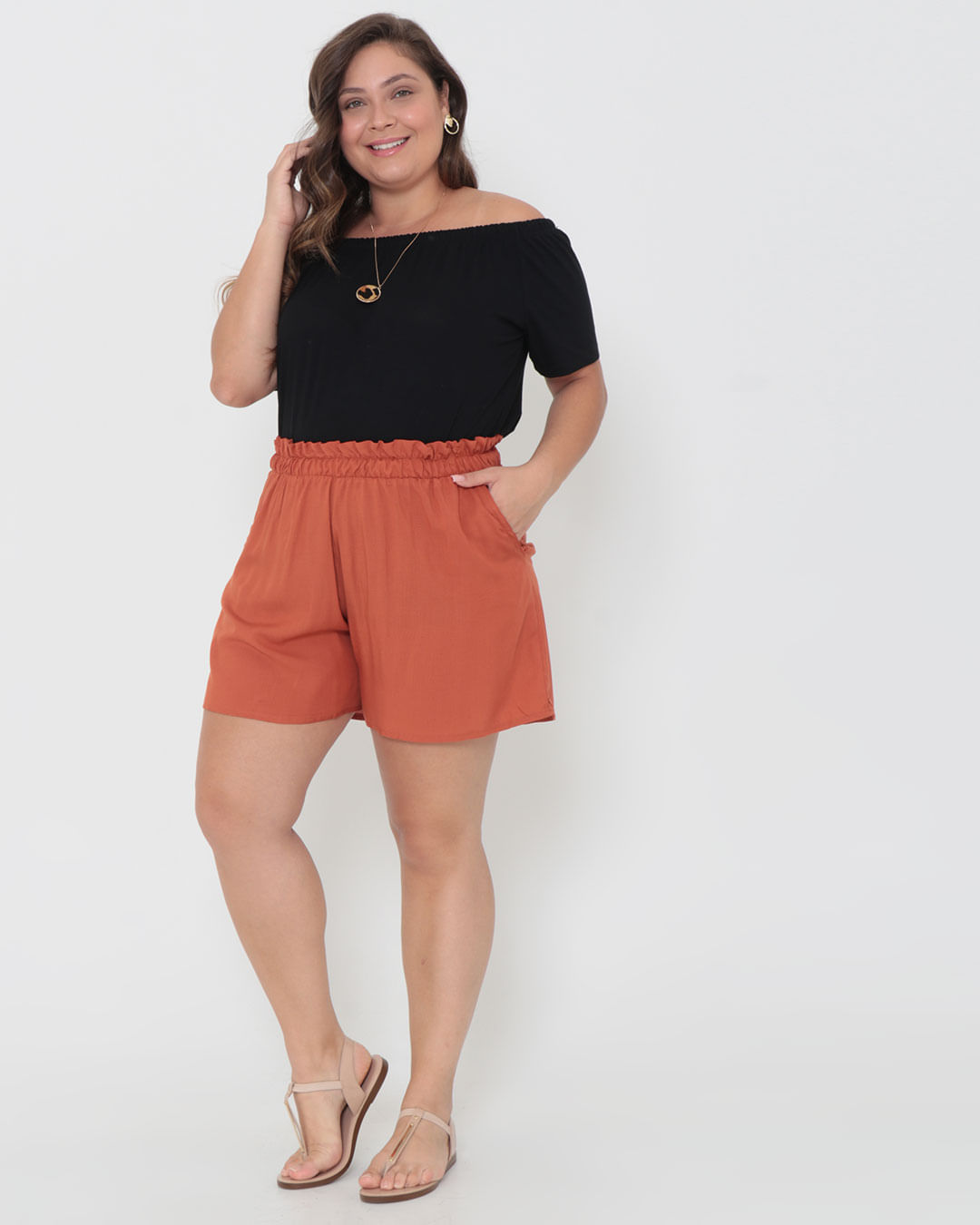 Short-7540pl-Coord12---Marrom-Medio