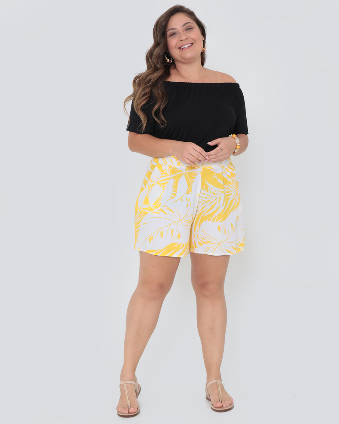 Short-7540pe-Coord12---Amarelo-Floral