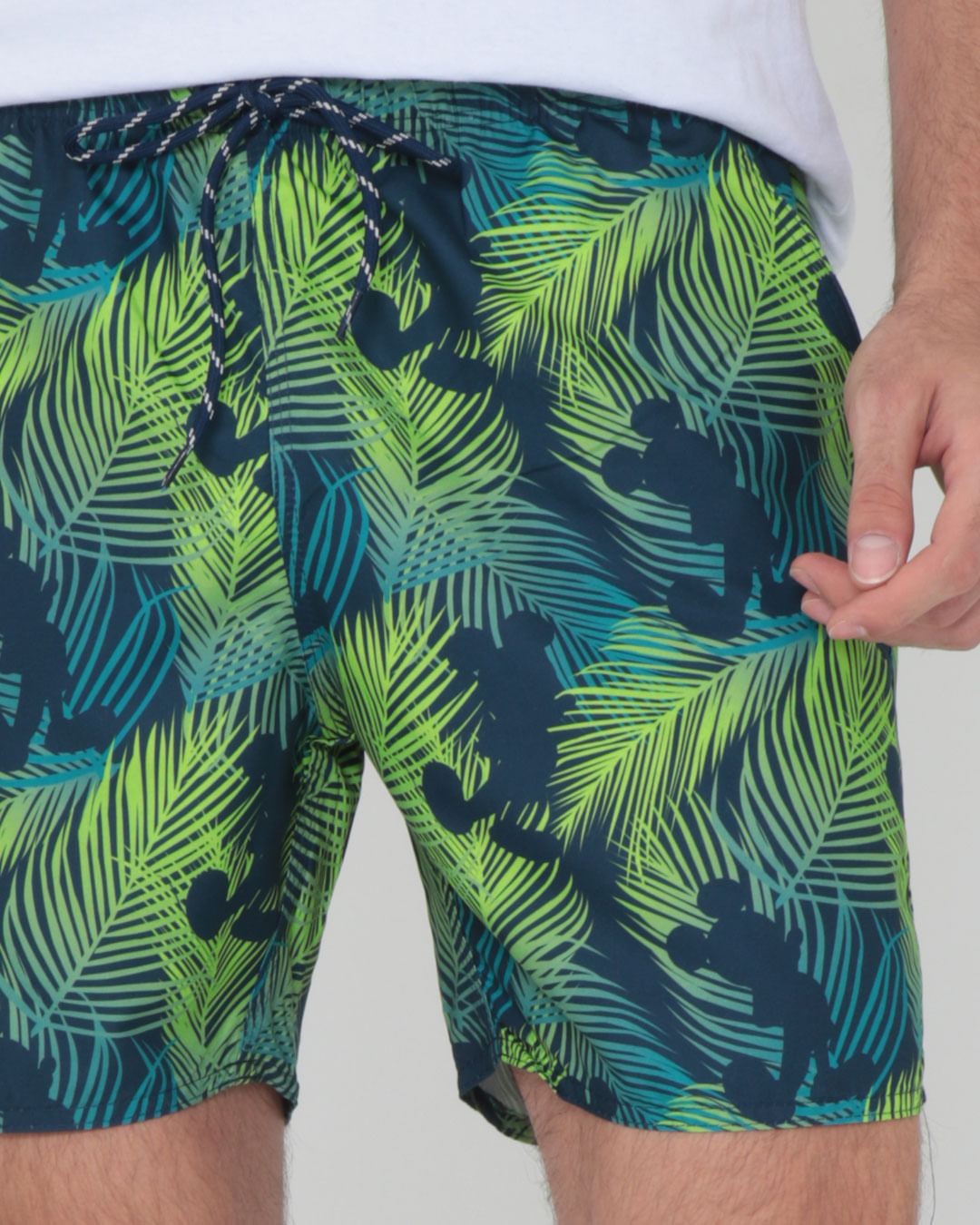 Bermuda-Elast-Tt10937-Mickey-Floral-Verd---Verde-Floral