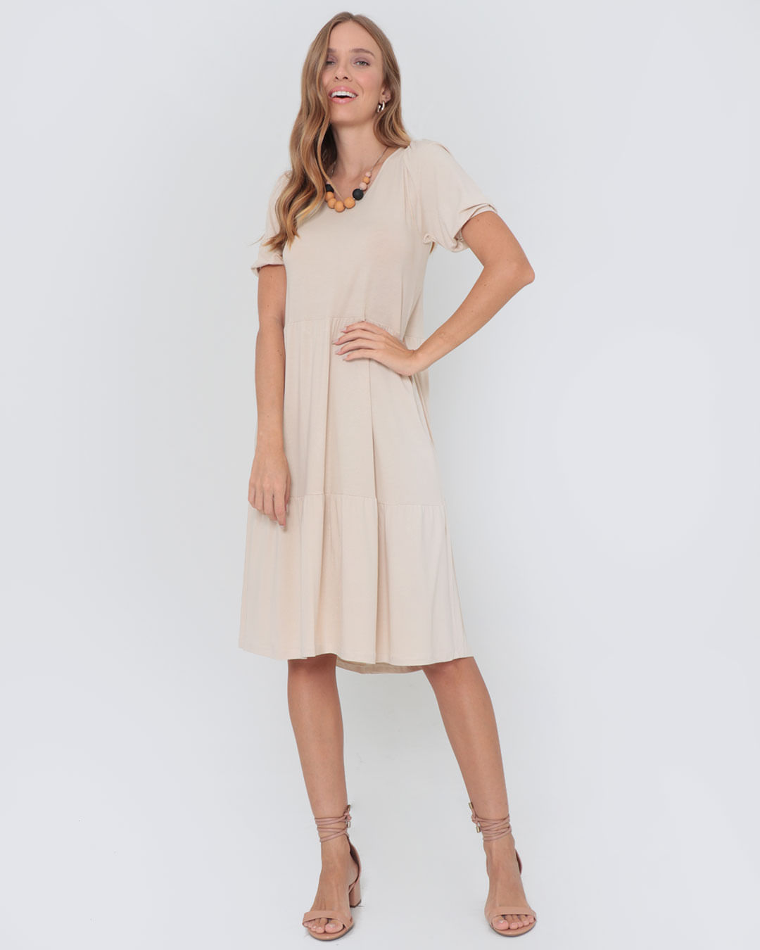 Vestido-5205-C-Babados-Liso---Bege-Claro