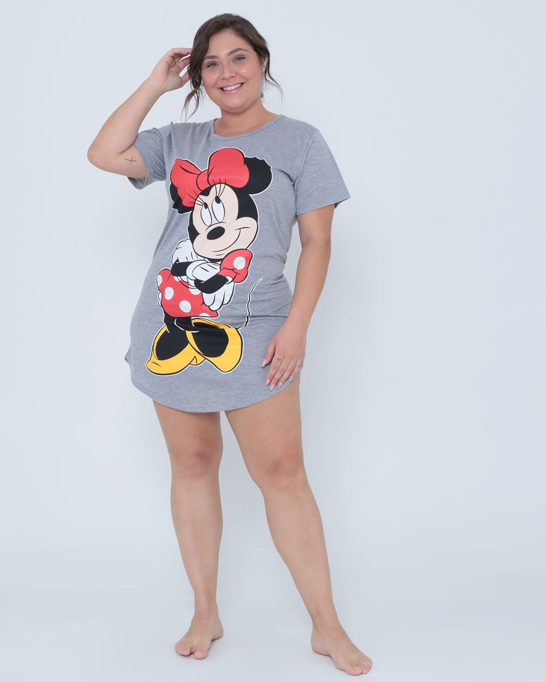 Camisola-Tg-Mga-Curta-Minnie-22804---Cinza-Claro