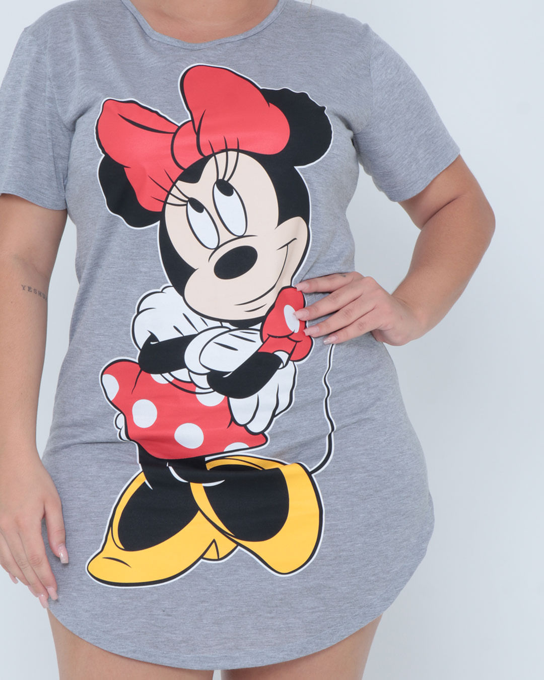 Camisola-Tg-Mga-Curta-Minnie-22804---Cinza-Claro