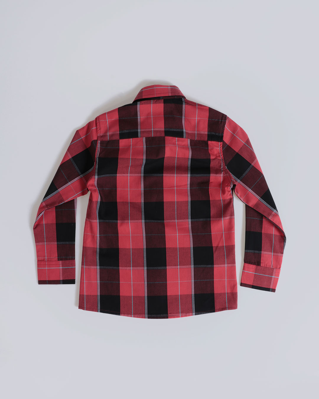 Camisa-Xadrez-Ml-Tricoline-M13---Vermelho-Xadrez