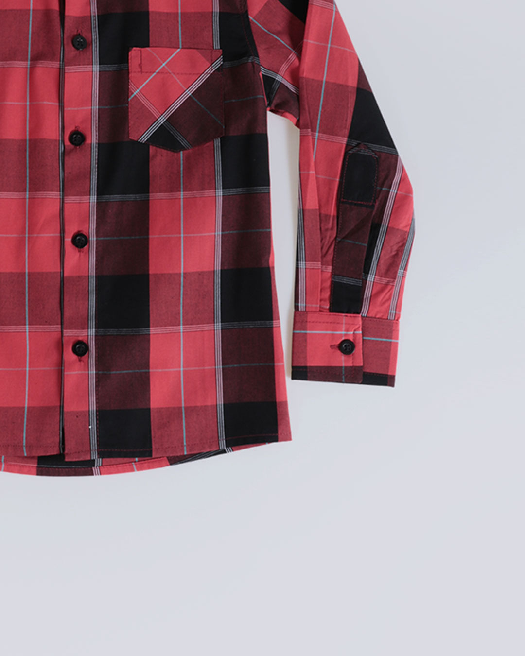 Camisa-Xadrez-Ml-Tricoline-M13---Vermelho-Xadrez
