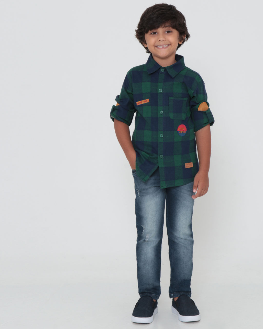 Camisa-Plural-Kids-1004-M-410---Verde-Xadrez