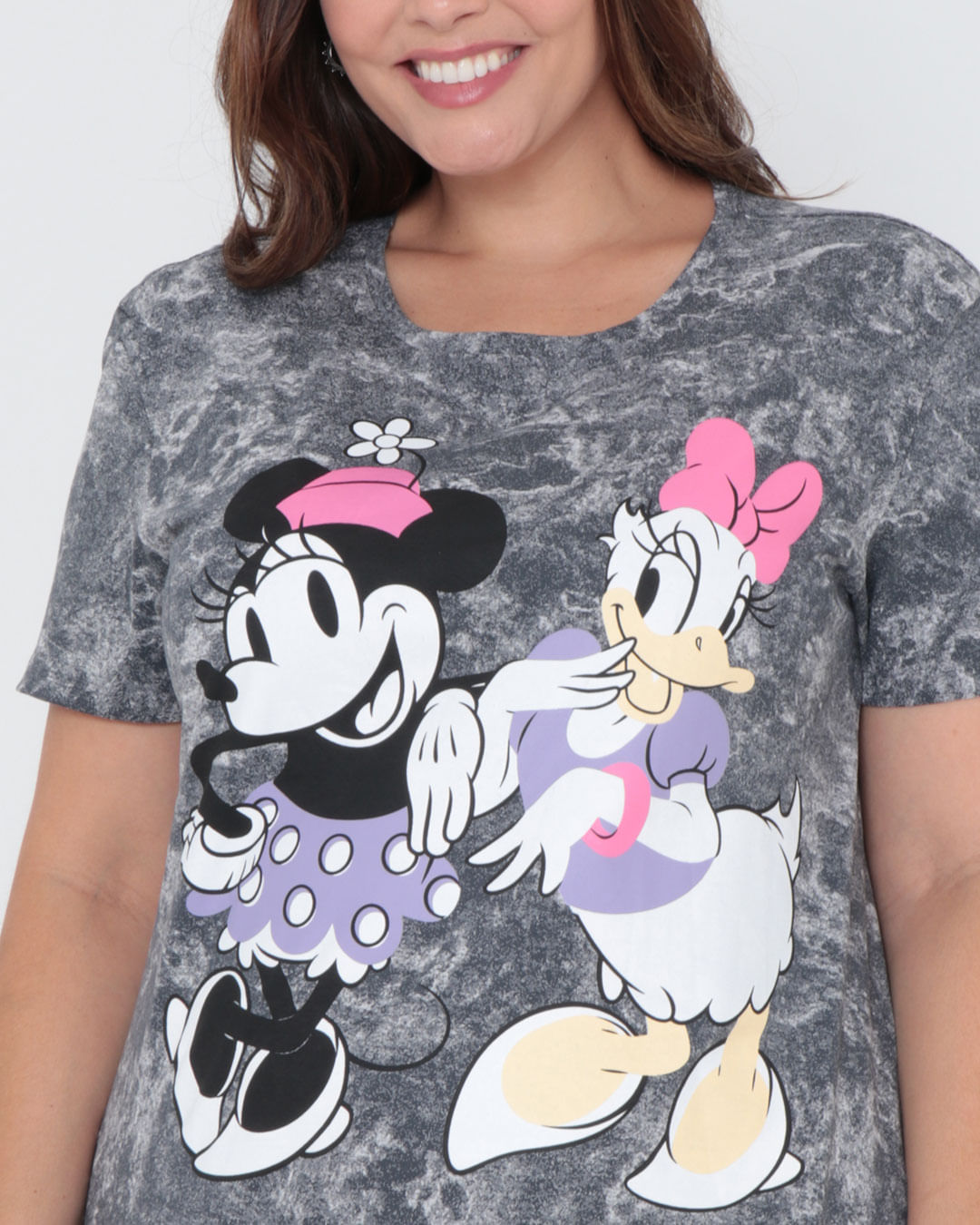 Tshirt-Fp133-Minnie-E-Margarida---Verde-Escuro