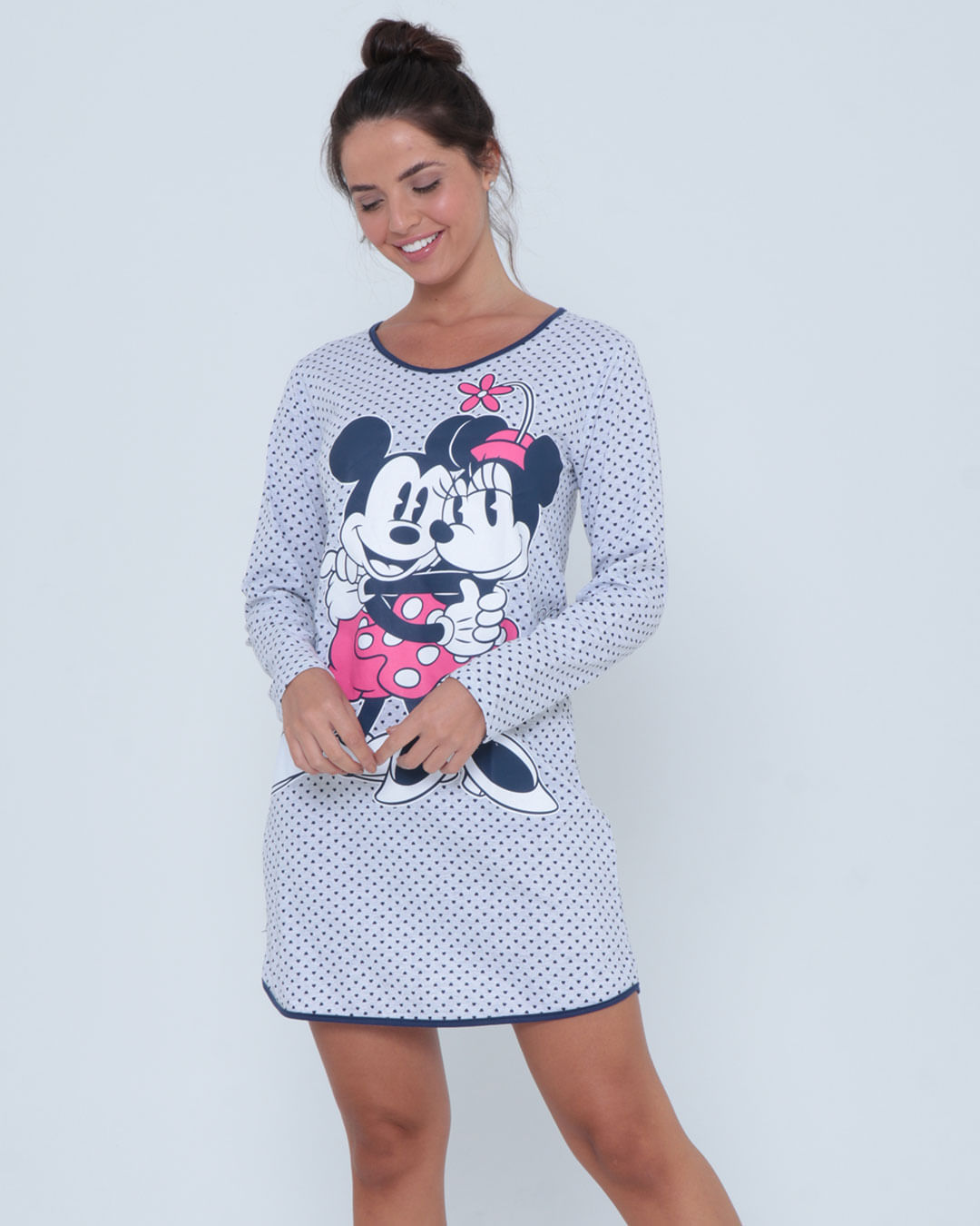 Camis575-Mga-Longa-Mickey-Minnie---Mescla-Claro