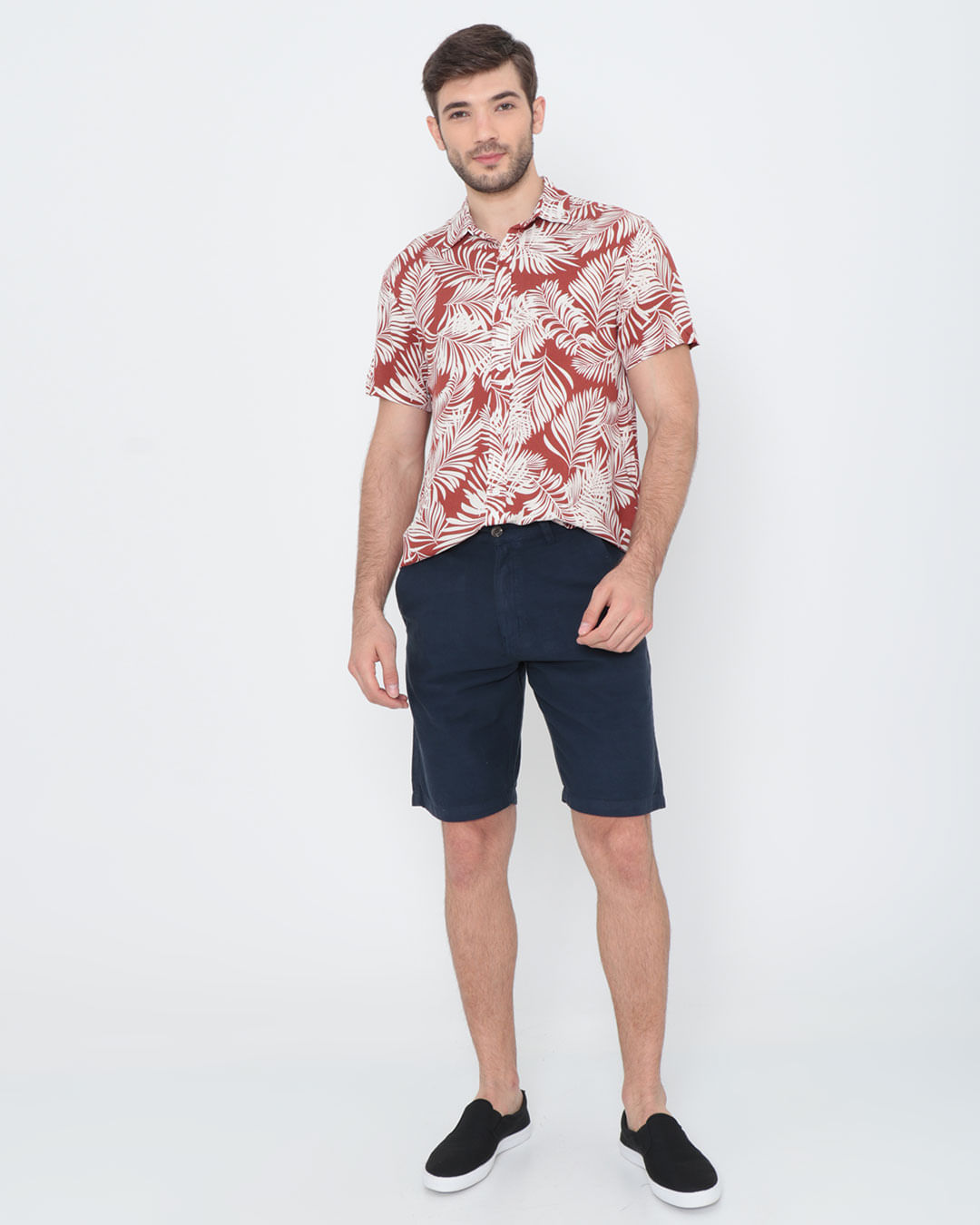 Camisa-Combo-Viscose--H---Terracota-Floral