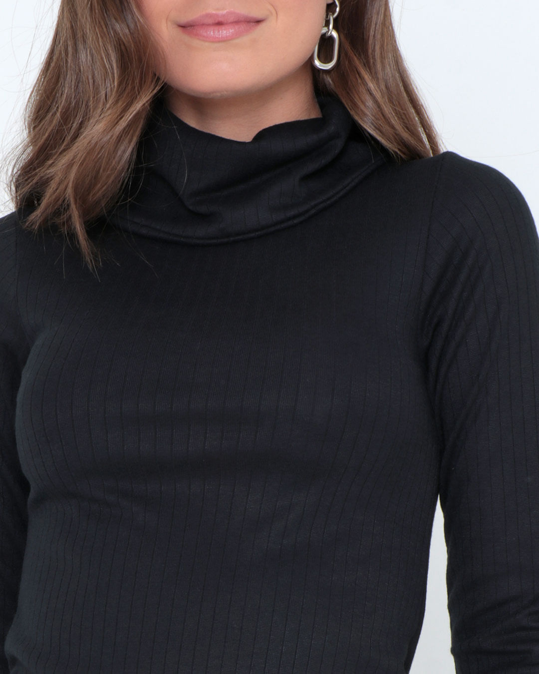 Blusa-8139-Canelada-Gola-Alta-Ml---Preto