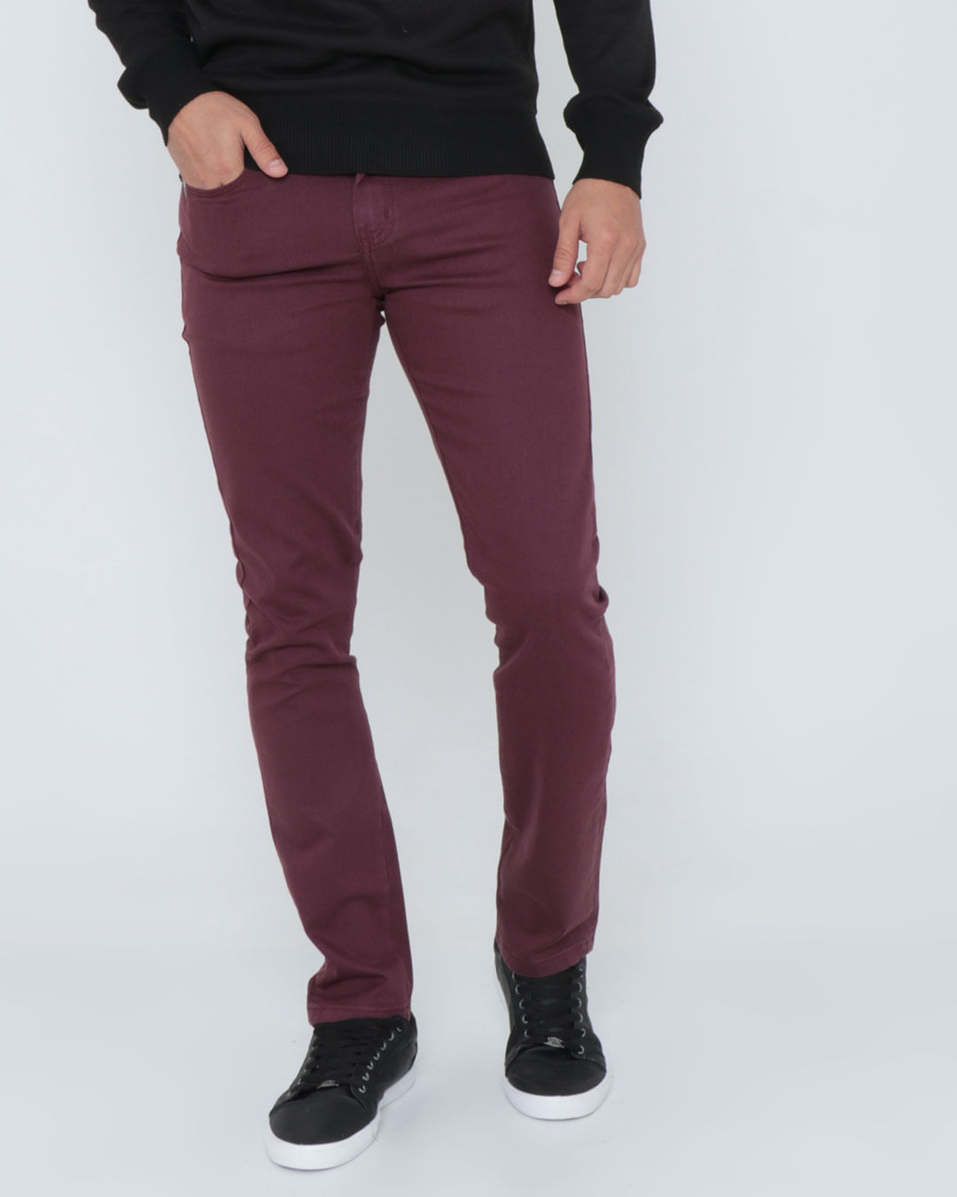 Calca-022504252-Sarja-Bordo-Slim-Ct---Vinho