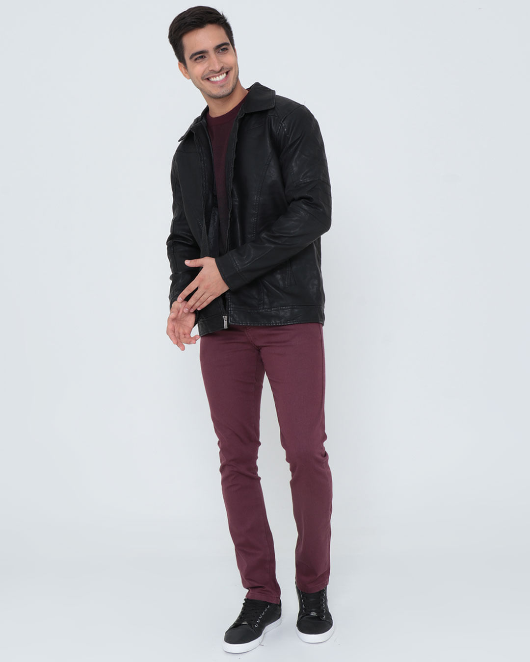 Calca-022504252-Sarja-Bordo-Slim-Ct---Vinho