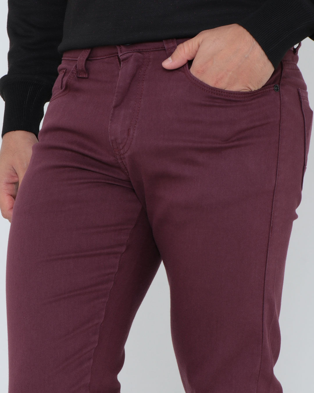 Calca-022504252-Sarja-Bordo-Slim-Ct---Vinho