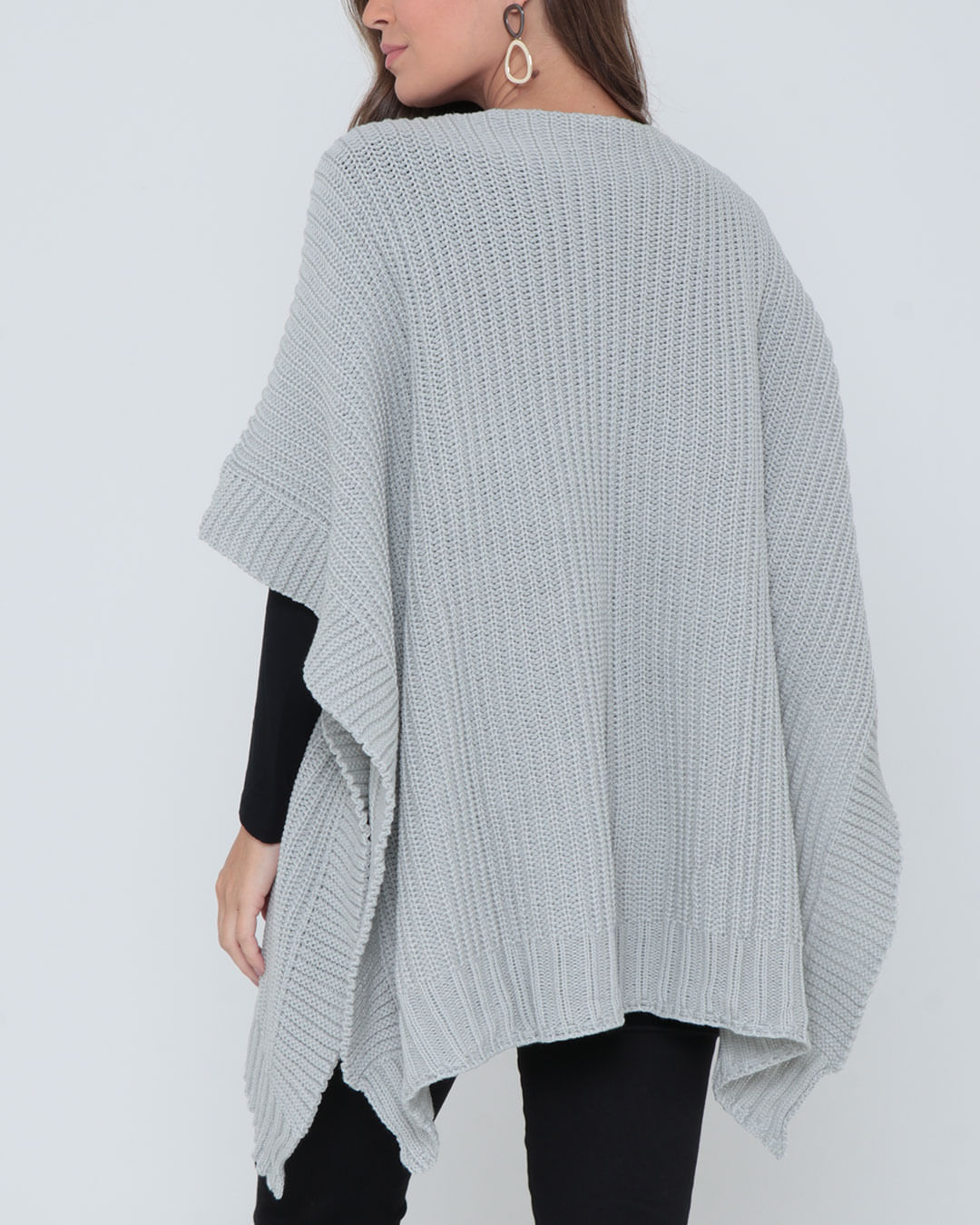 Poncho-32018-Liso---Cinza-Claro