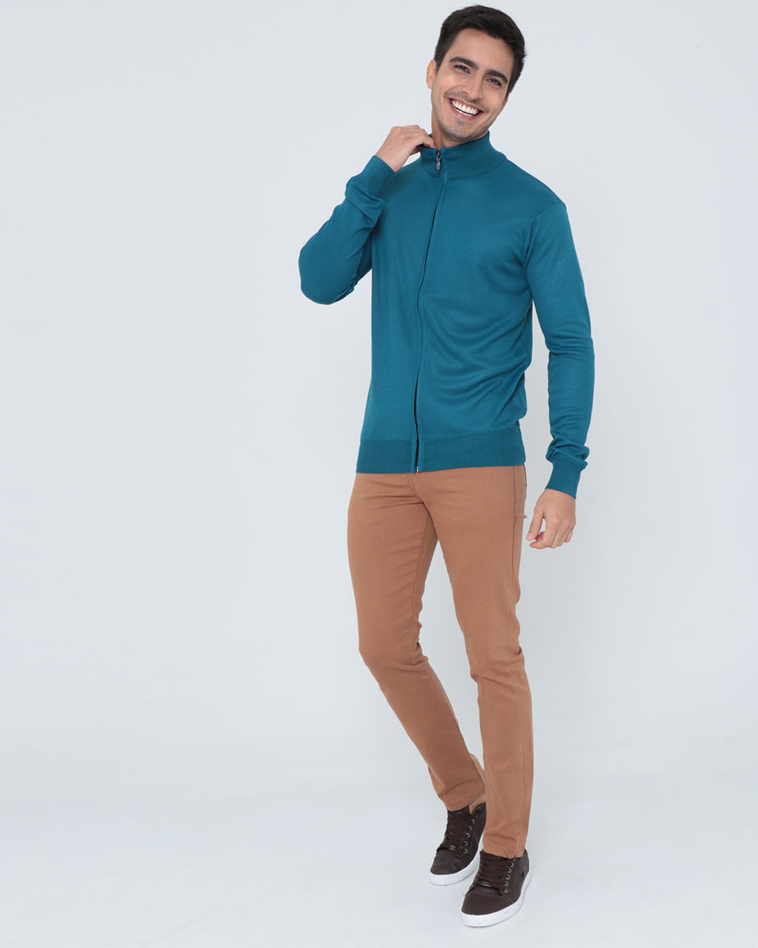Tricot-Bfz-Full-Ziper-Liso-Pgg---Azul-Medio