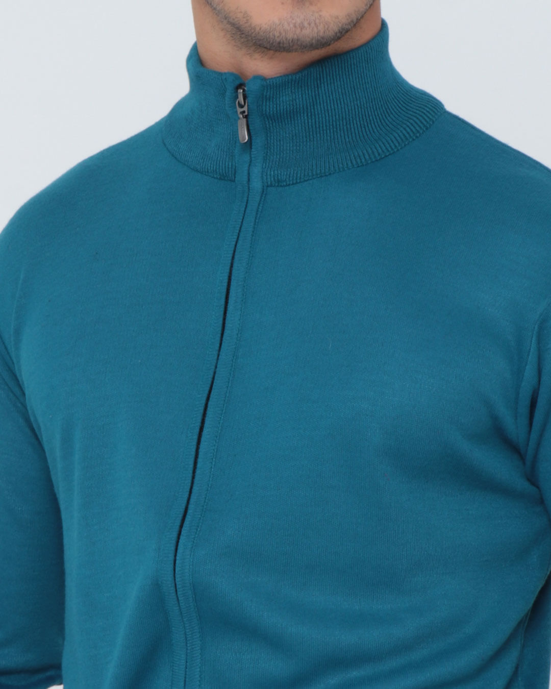 Tricot-Bfz-Full-Ziper-Liso-Pgg---Azul-Medio