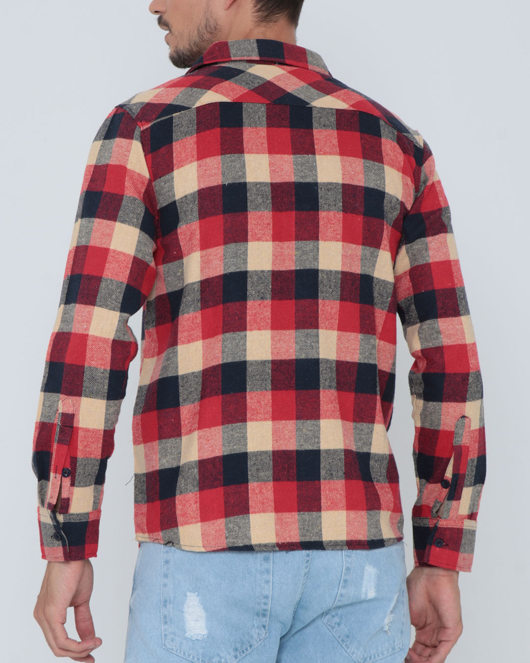 Camisa-De-Fs01-Flanela---Bege-Xadrez