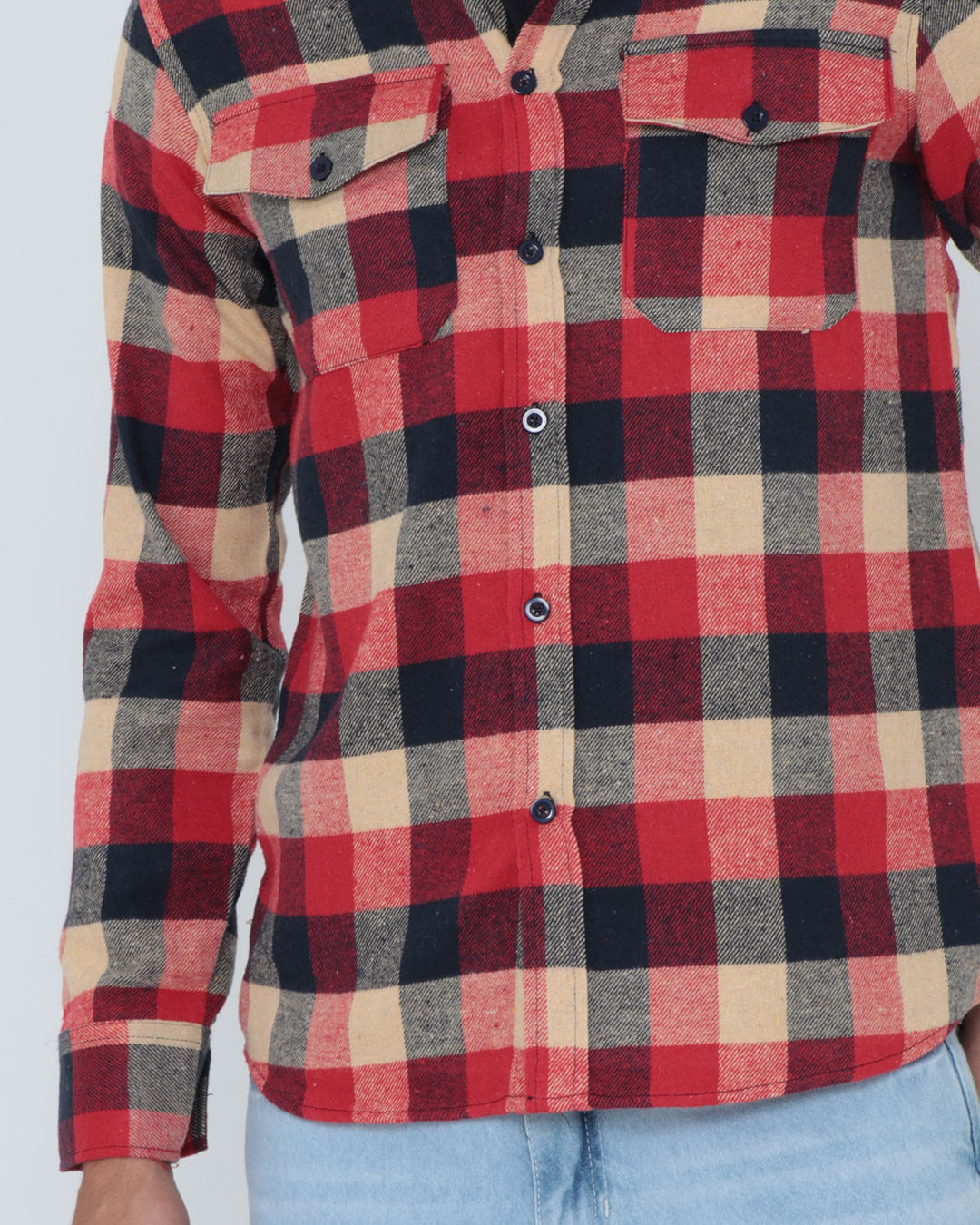 Camisa-De-Fs01-Flanela---Bege-Xadrez