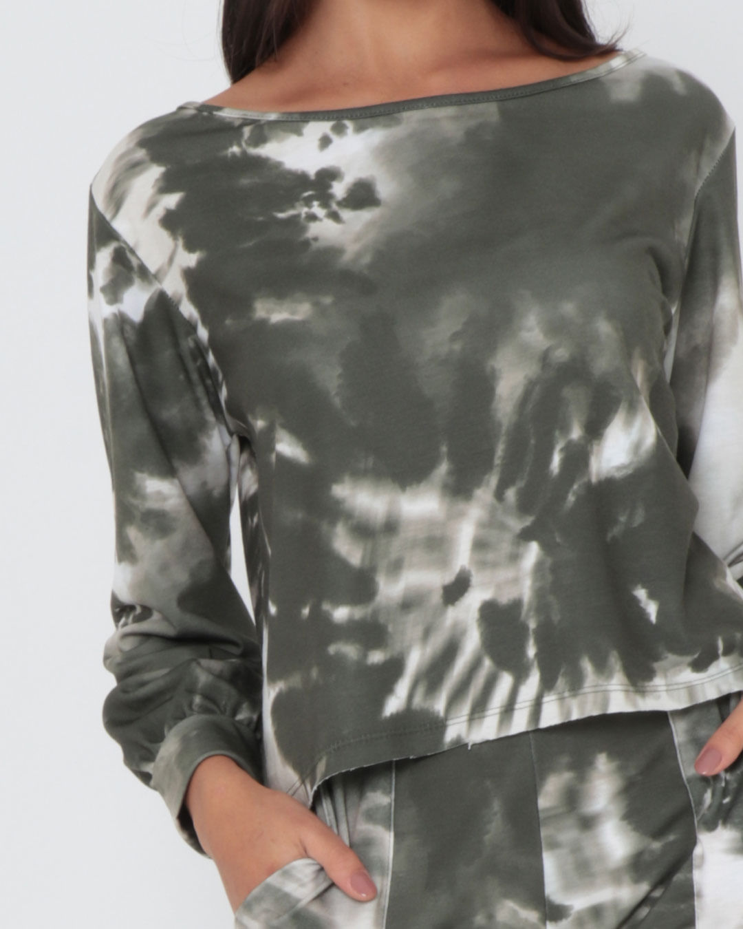 Top-Mga-Longa -Cropped-Moletinho-Tie-Dye---Verde-Escuro