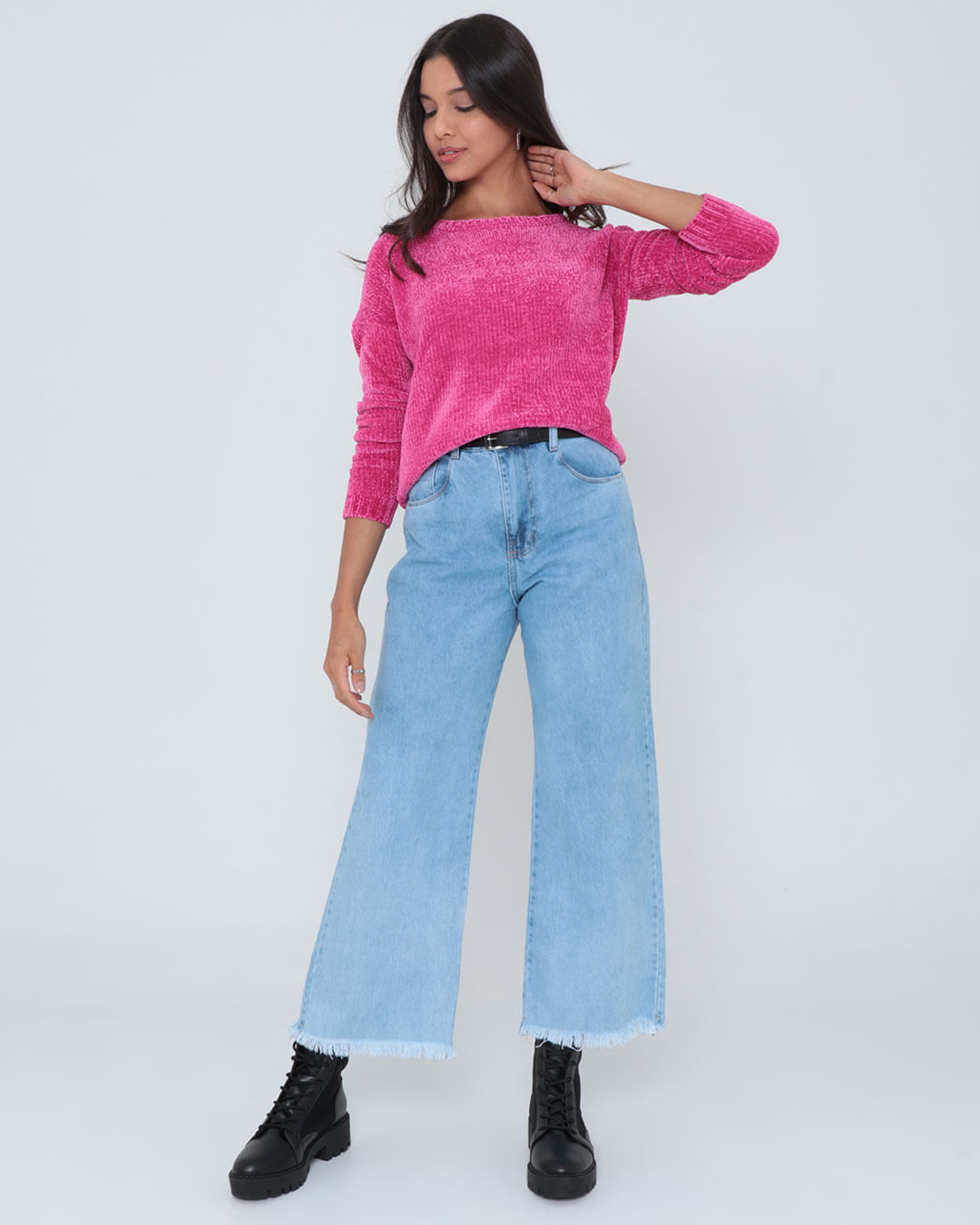 Tricot-Chenille-Sweaterjf-201-Faz---Rosa-Medio