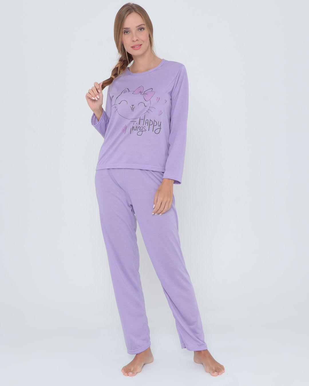 Pijama-Longo-Liso-Com-Silk7002---Lilas-Medio