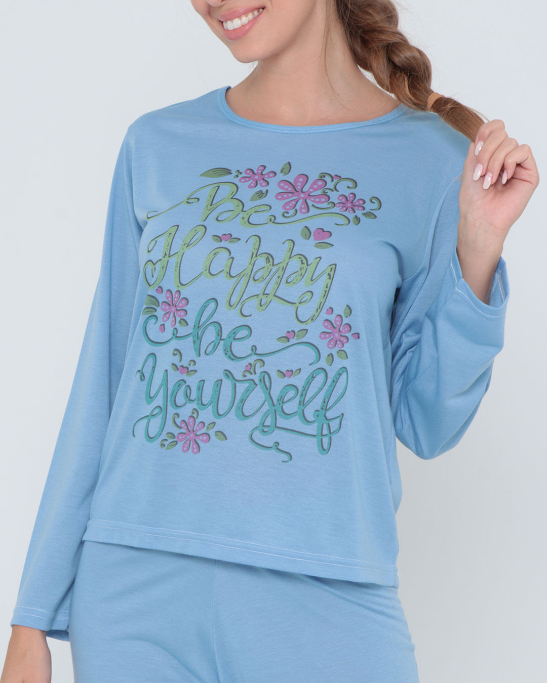 Pijama-Longo-Liso-Com-Silk7002---Azul-Claro