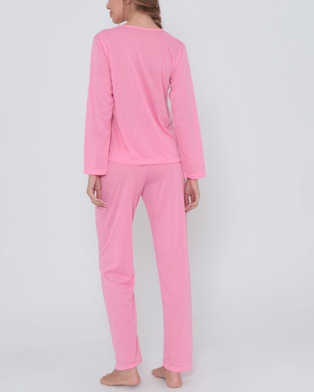 Pijama-Longo-Liso-Com-Silk7002---Rosa-Medio
