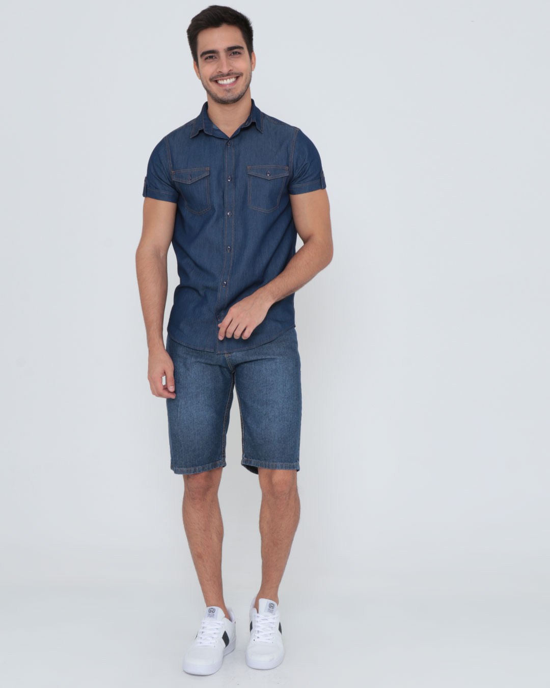 Camisa-215357-Jeans-Mc-C-Bso-Ct---Blue-Jeans-Escuro