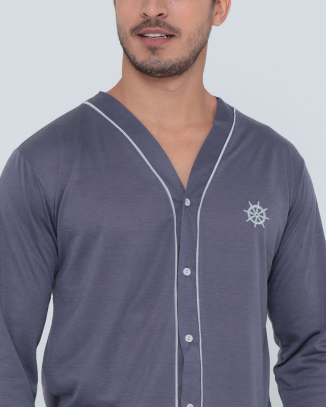 Pijama-Longo-Aberto-Ref-67371---Cinza-Escuro