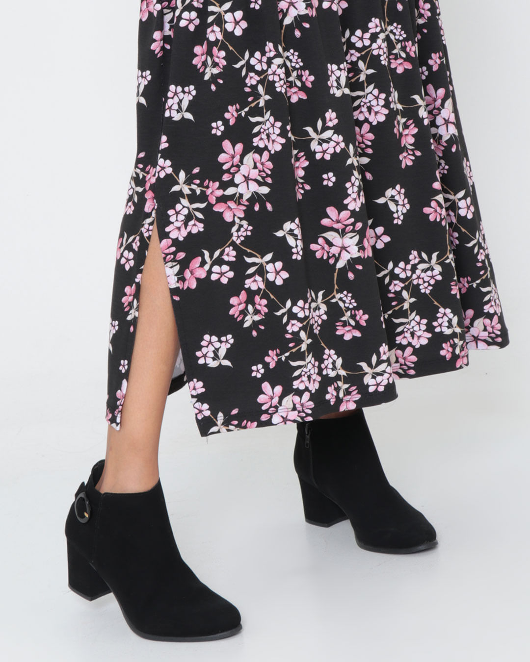 Saia-Longa-Marias-Estampada-5048---Preto-Floral