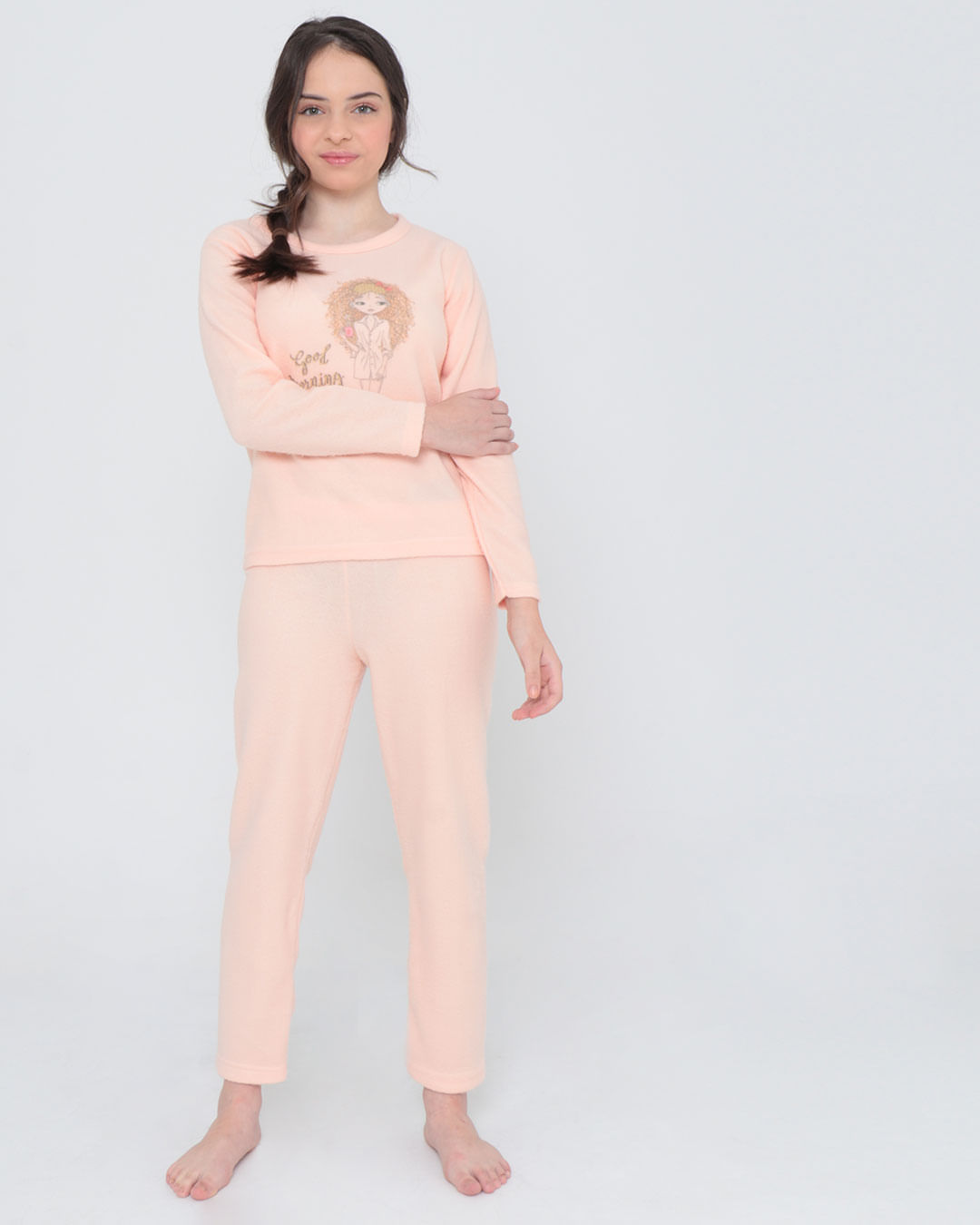 Pijama-01-Soft-Gola-Careca-F-1014---Laranja-Claro