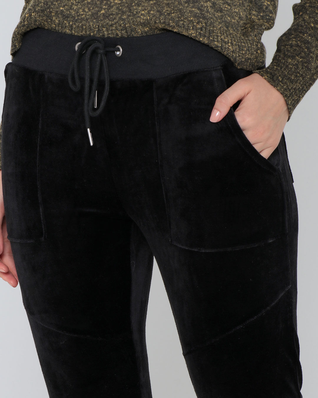Calca-Flare-Plush-Cont---Preto