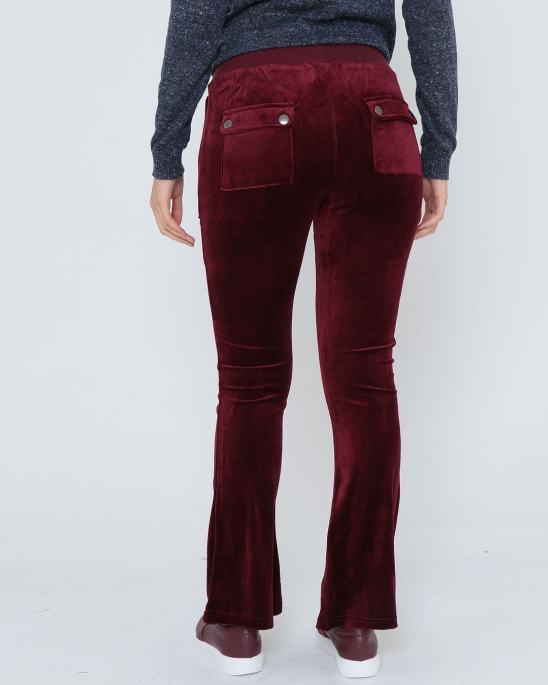 Calca-Flare-Plush-Cont---Vinho