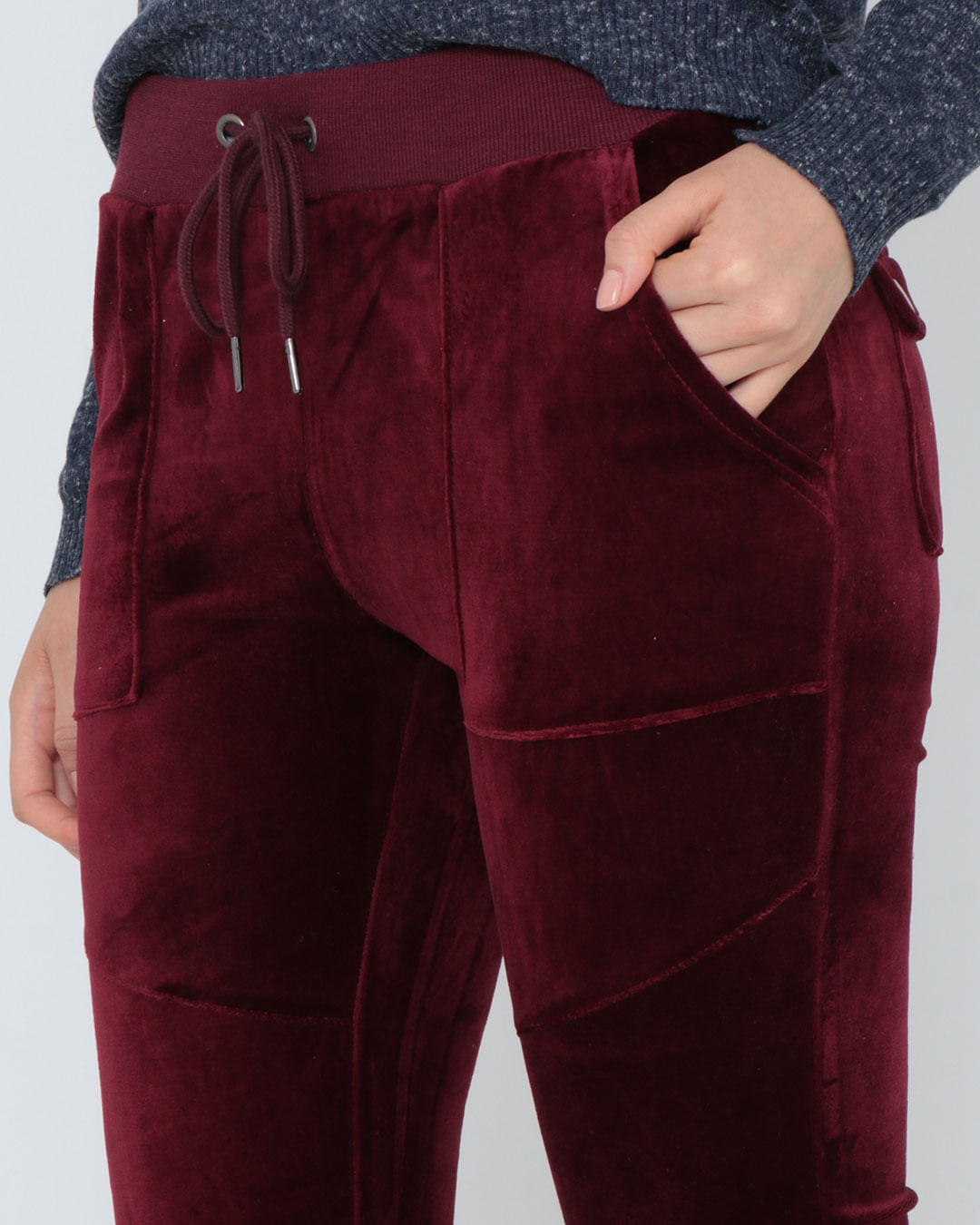 Calca-Flare-Plush-Cont---Vinho