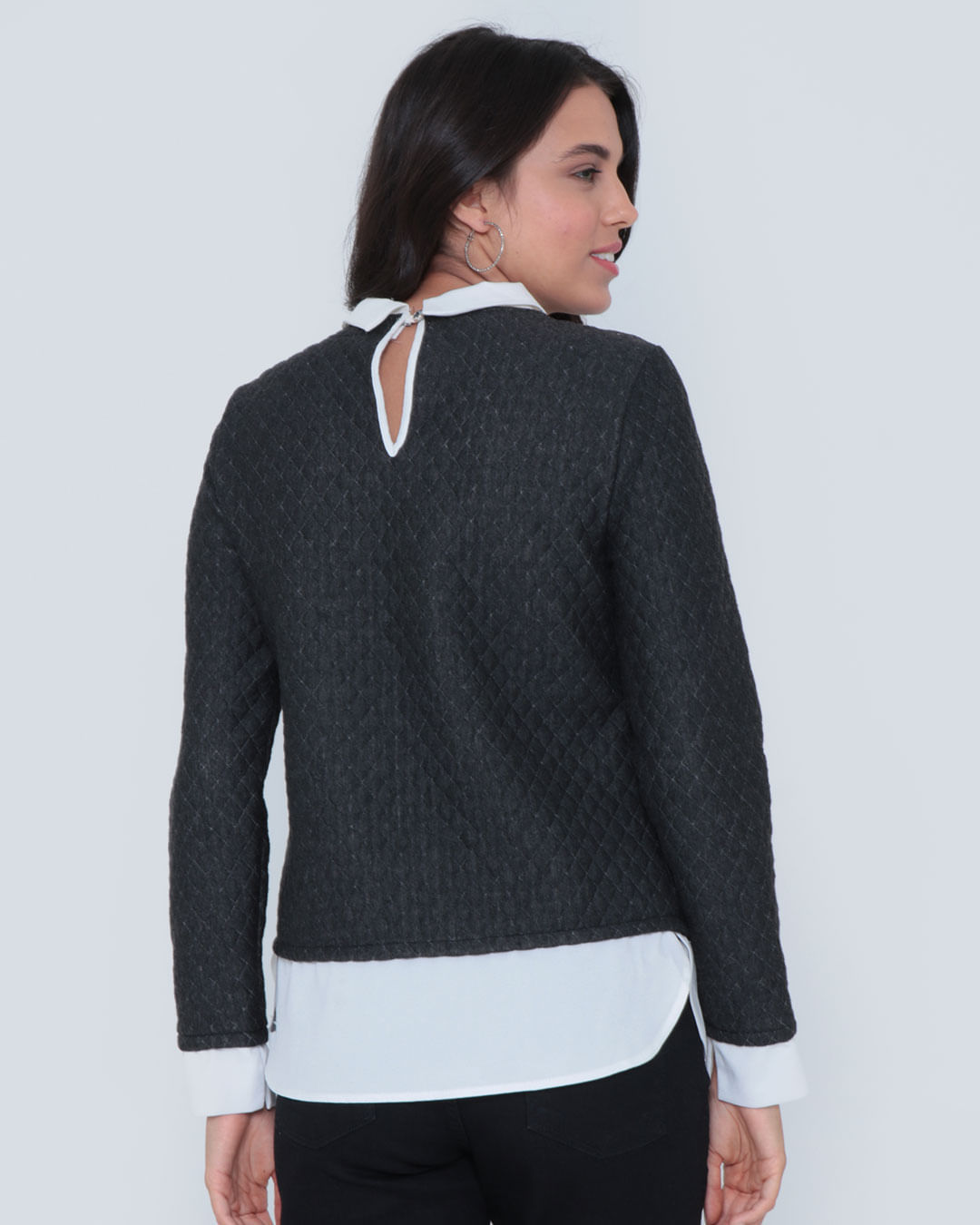 Blusa-9507-Matelasse-Ml---Mescla-Escuro