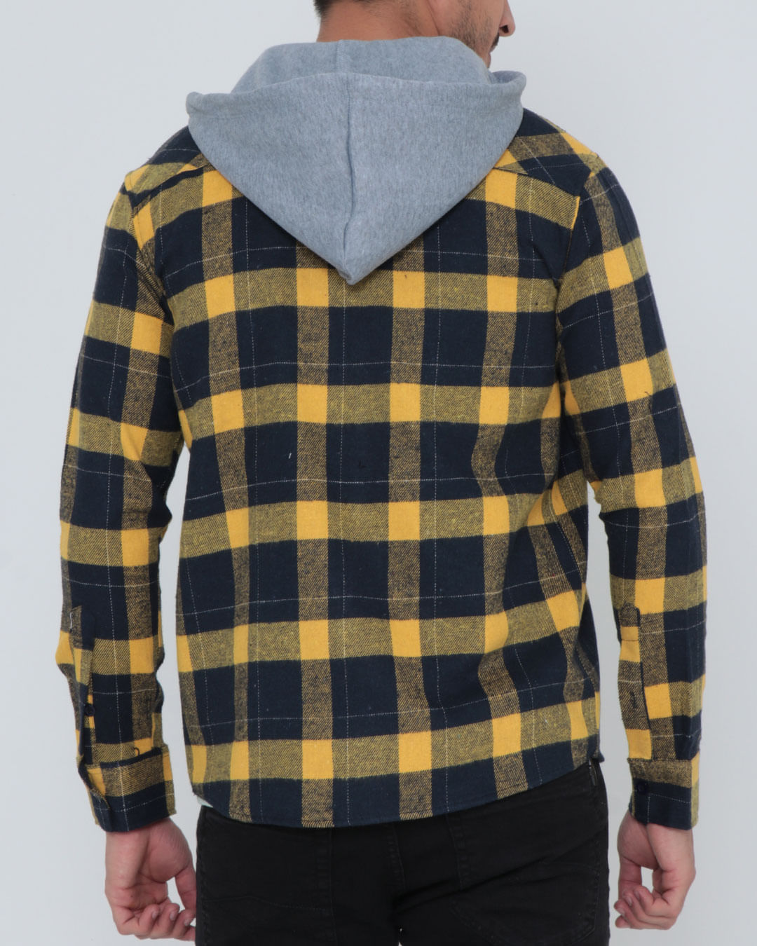 Camisa-De-Fs02-Flanela-Com-Capuz---Mostarda--Xadrez