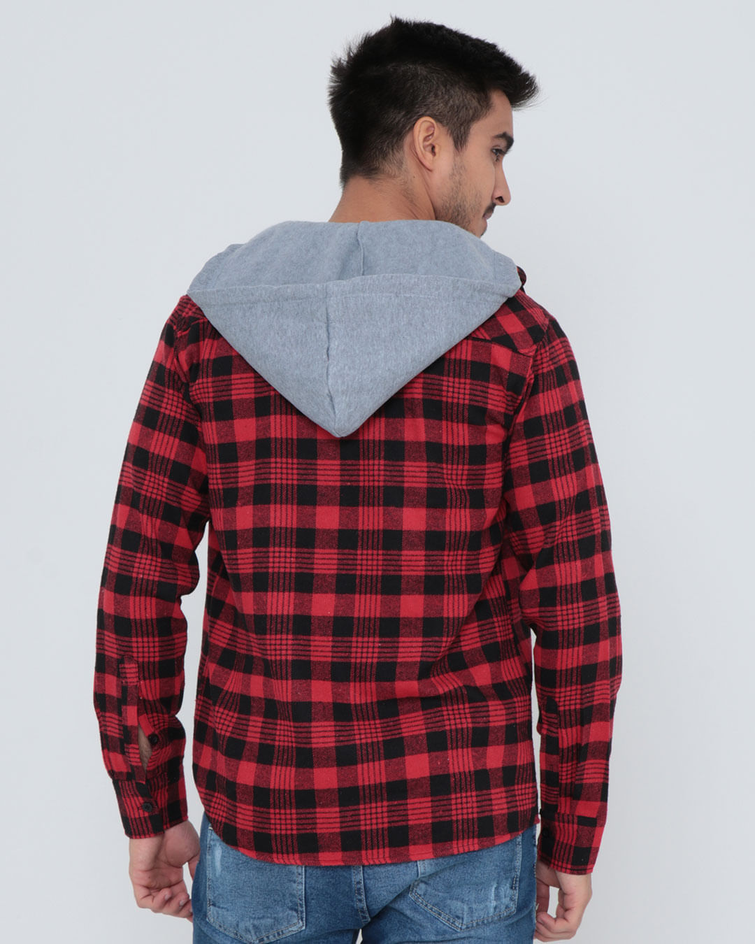 Camisa-De-Fs02-Flanela-Com-Capuz---Vermelho-Xadrez