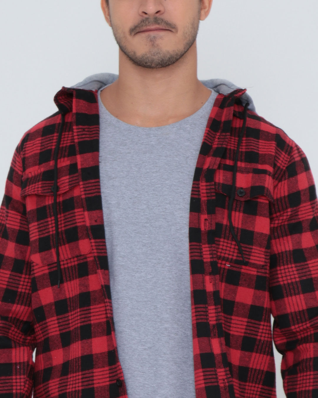 Camisa-De-Fs02-Flanela-Com-Capuz---Vermelho-Xadrez