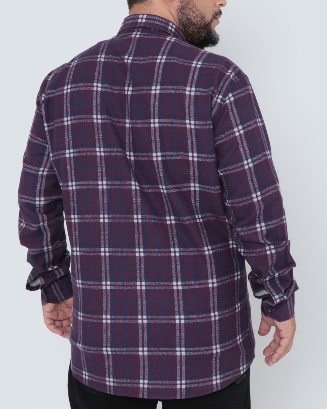 Camisa-Ml-9041-Flanela-Xadrez-68---Roxo-Xadrez