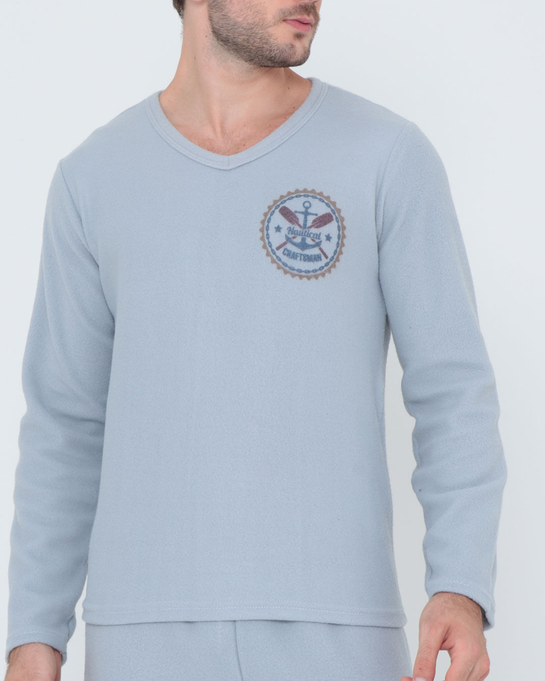 Pijama-404-02-Soft-Gola-V-Estampa-Lat---Cinza-Claro