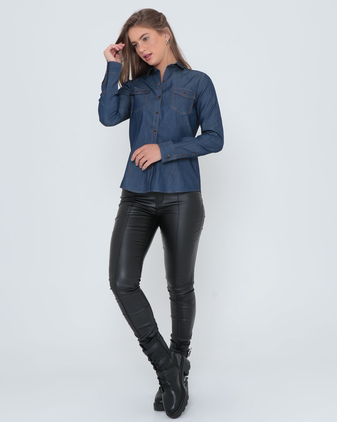Camisa--Jeans-3lav-Fem-Ad---Azul-Escuro