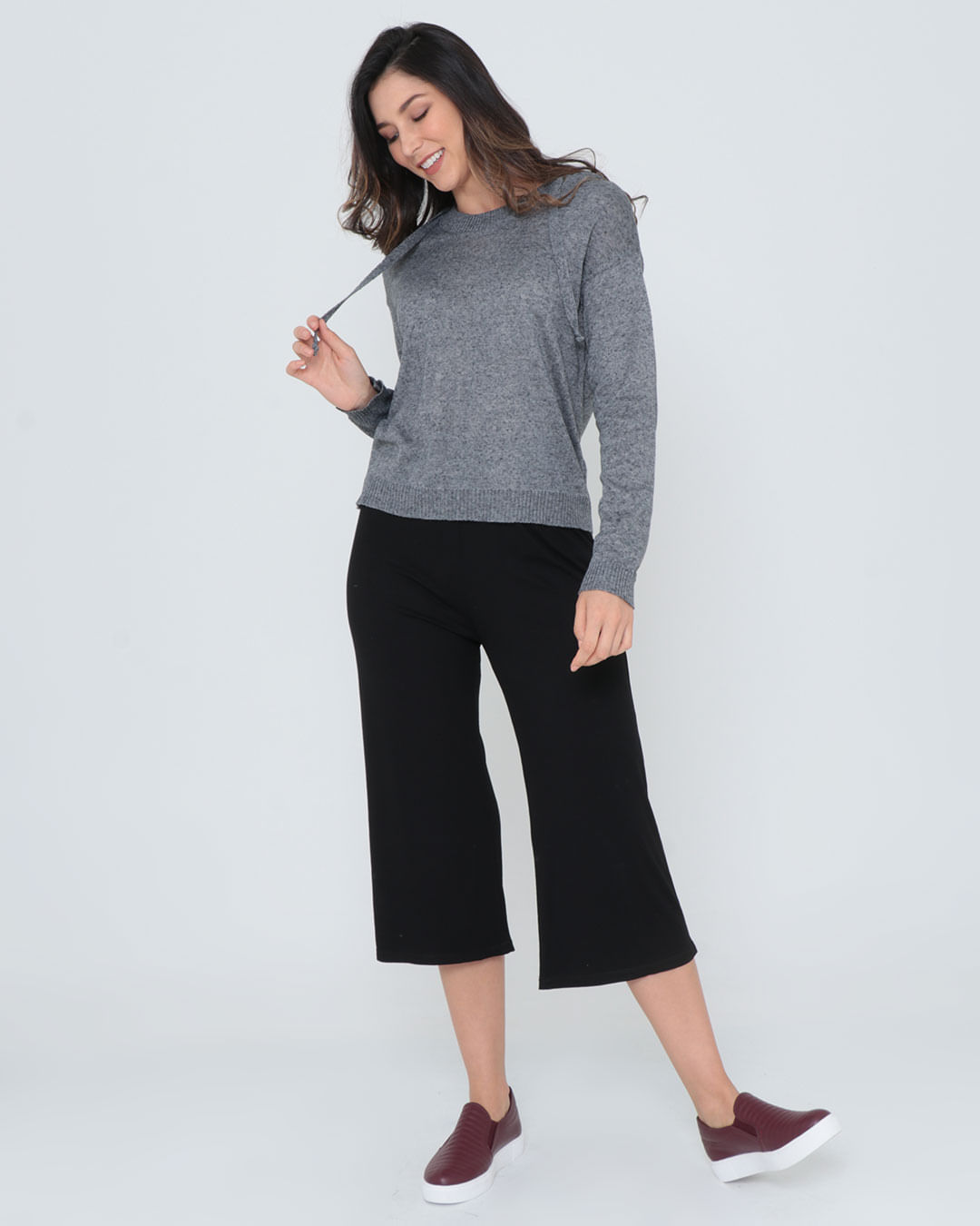 Calca-Vil-14624-Pantacour-Lisa---Preto