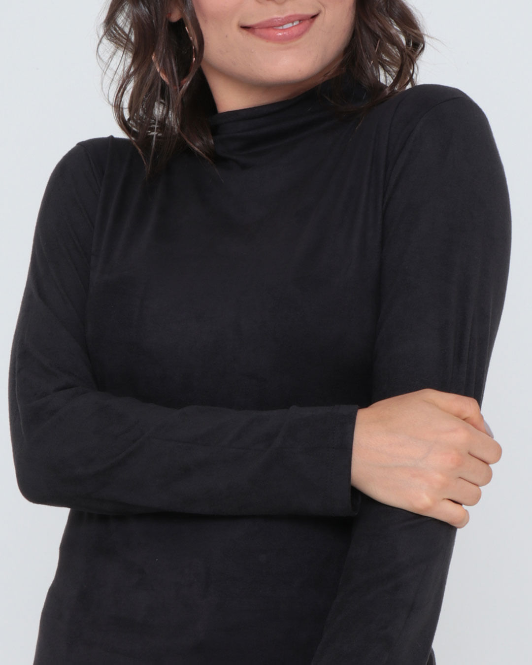 Blusa-2850-Gola-Alta-Ml-Suede---Preto