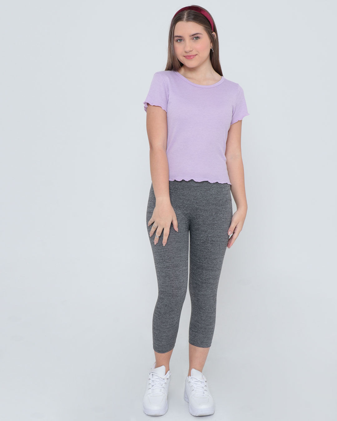 Legging-Solid-Juvenil-F---Mescla-Medio