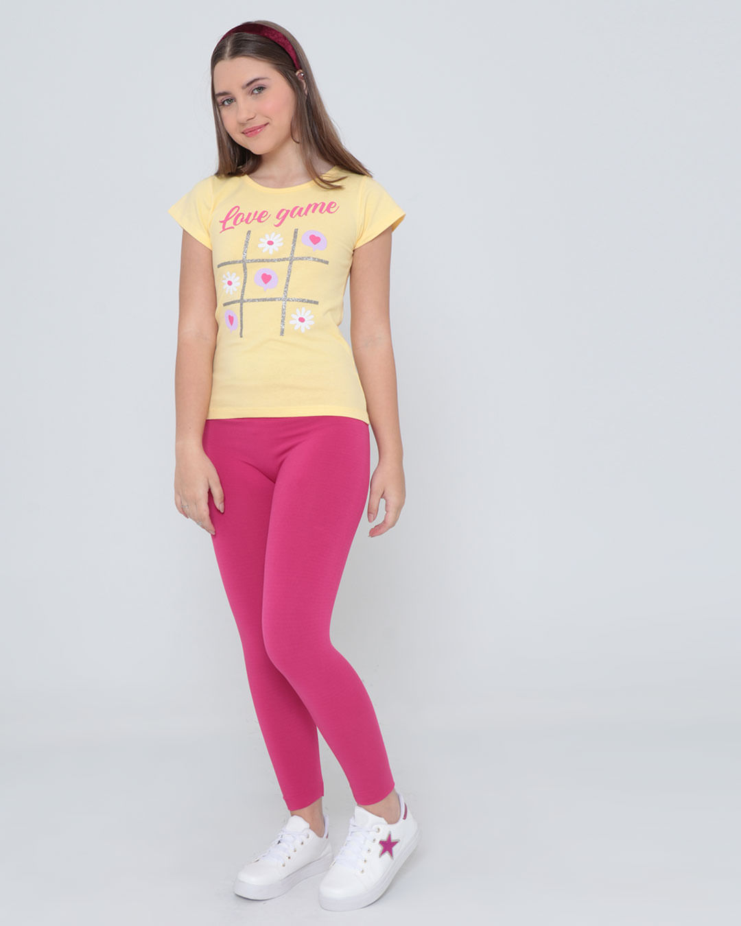Legging-Solid-Juvenil-F---Rosa-Medio