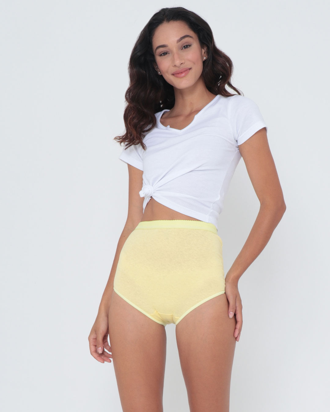Calcola7880algo-Lisa-Elast-Largo---Amarelo-Medio